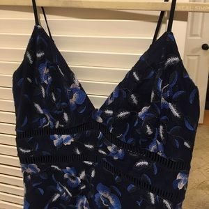 Bardot sapphire lace cocktail dress, size 6